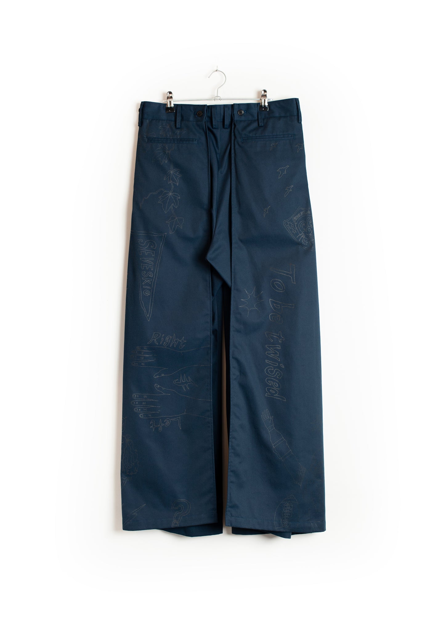 PT-SV-NGA-1011/Doodle Shift Wide Chinos