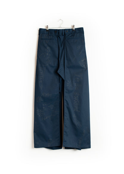 PT-SV-NGA-1011/Doodle Shift Wide Chinos