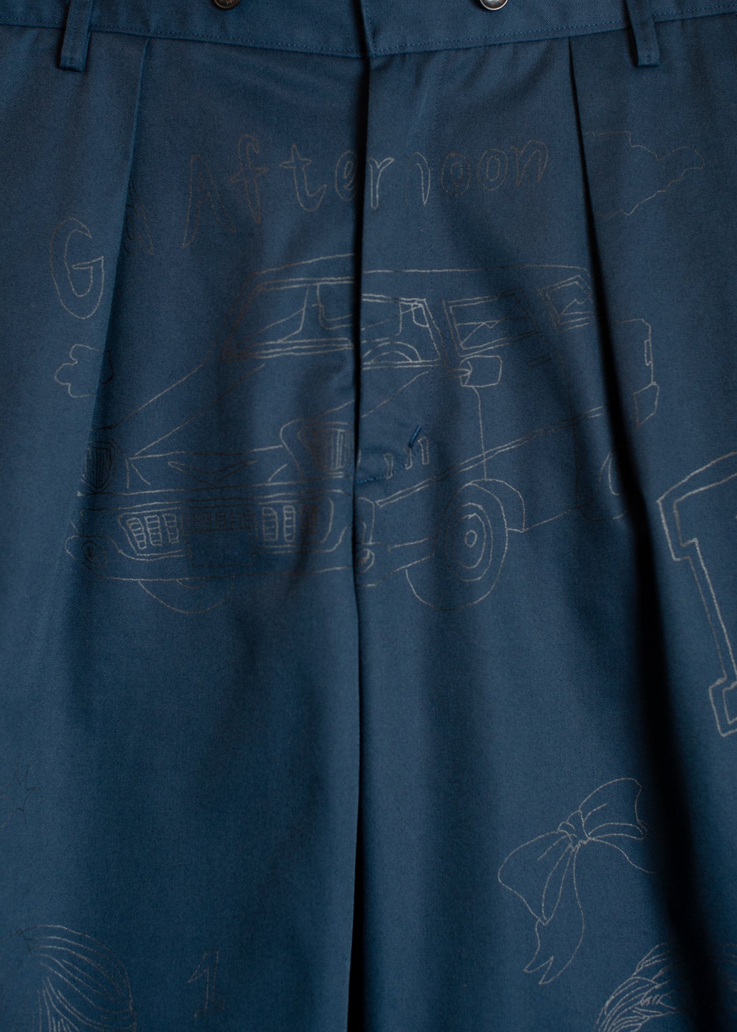 PT-SV-NGA-1011/Doodle Shift Wide Chinos