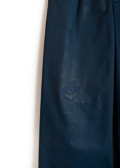 PT-SV-NGA-1011/Doodle Shift Wide Chinos