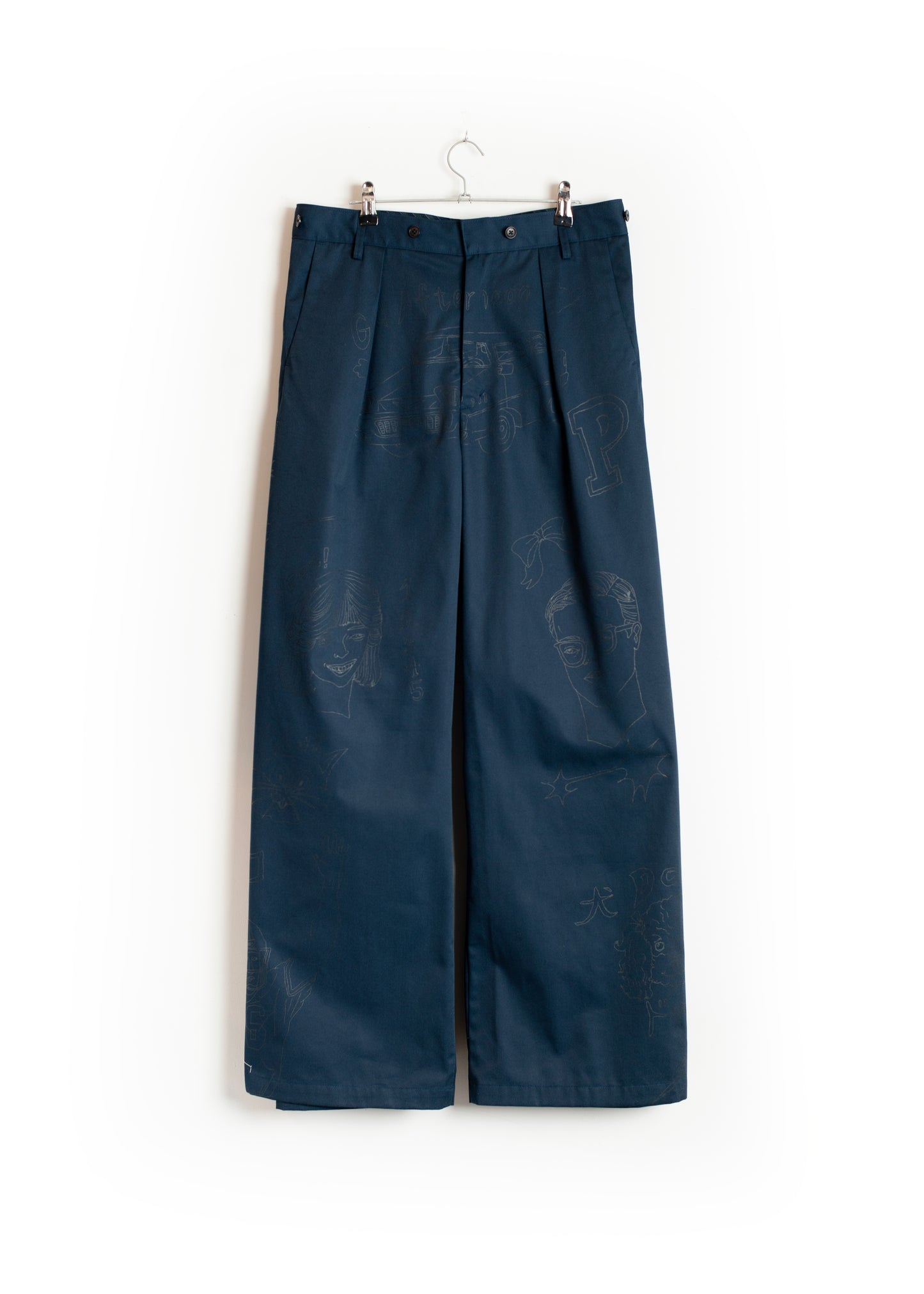 PT-SV-NGA-1011/Doodle Shift Wide Chinos