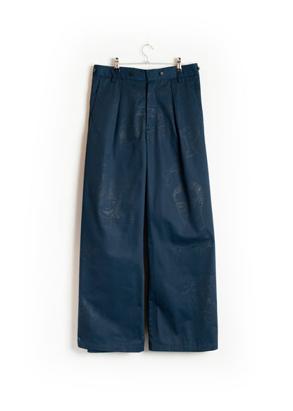 PT-SV-NGA-1011/Doodle Shift Wide Chinos