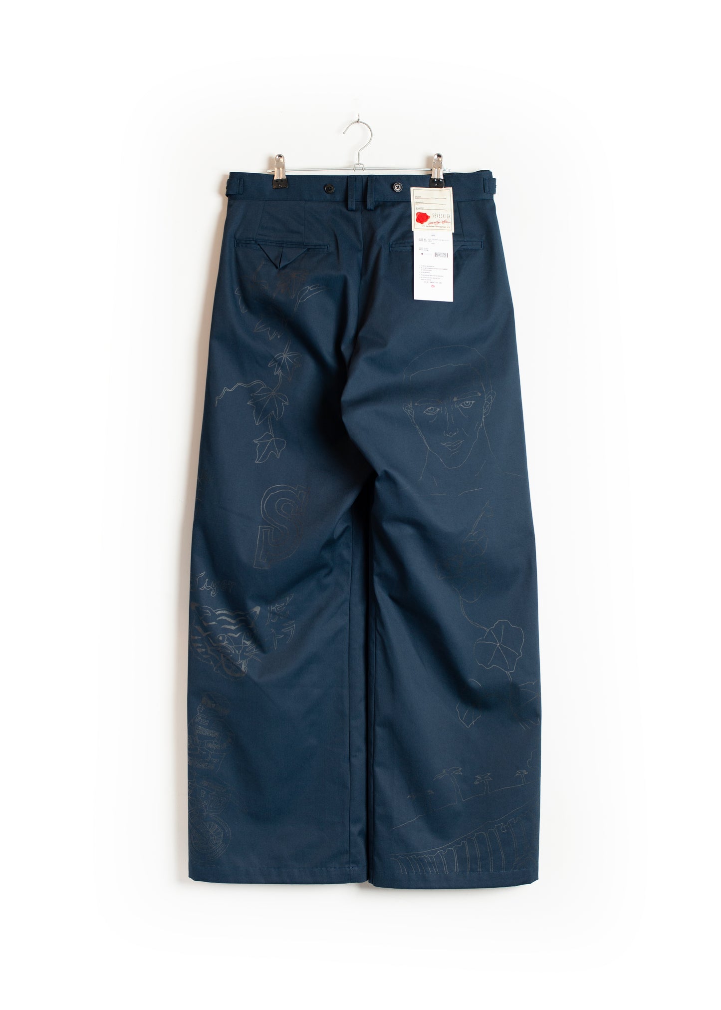 PT-SV-NGA-1011/Doodle Shift Wide Chinos