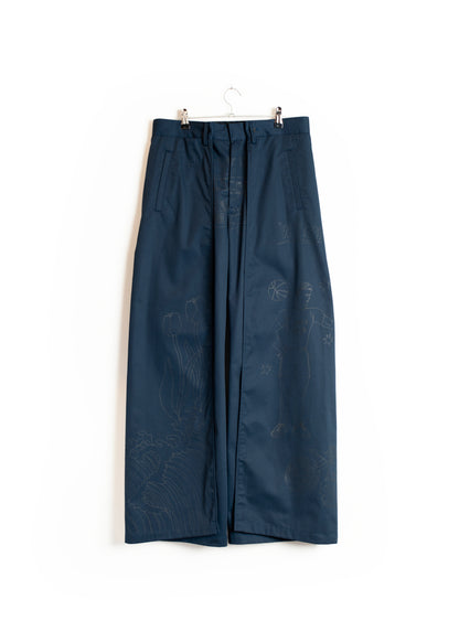 PT-SV-NGA-1011/Doodle Shift Wide Chinos