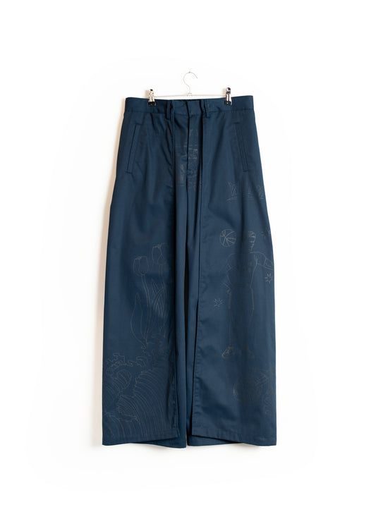 PT-SV-NGA-1011/Doodle Shift Wide Chinos