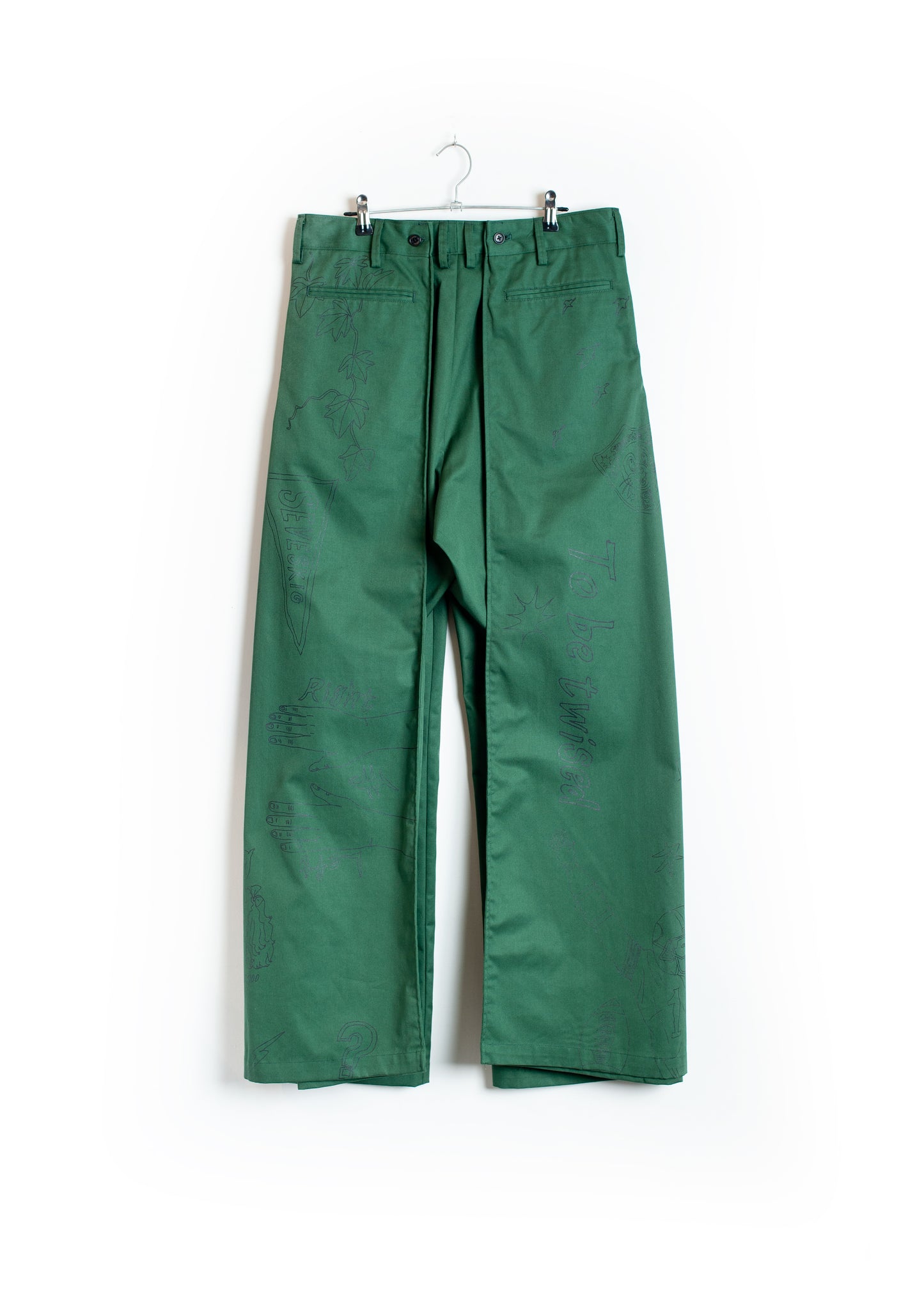 PT-SV-NGA-1011/Doodle Shift Wide Chinos