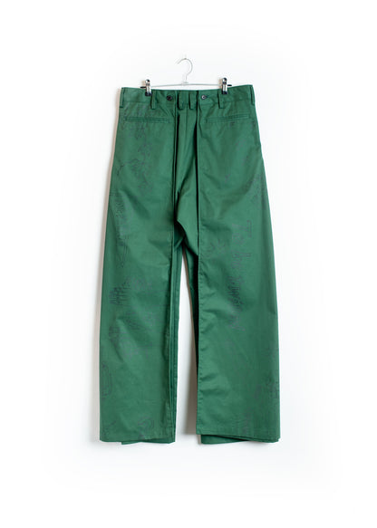 PT-SV-NGA-1011/Doodle Shift Wide Chinos