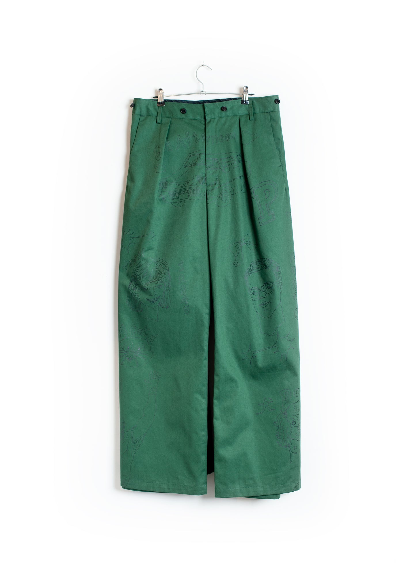 PT-SV-NGA-1011/Doodle Shift Wide Chinos