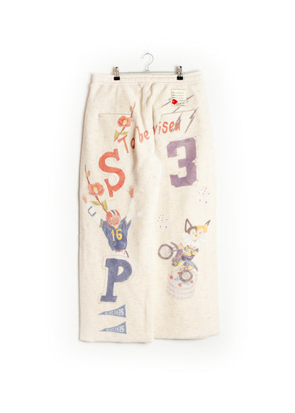 PT-SV-NGA-1012 / Graffiti Wool Sweat Pants