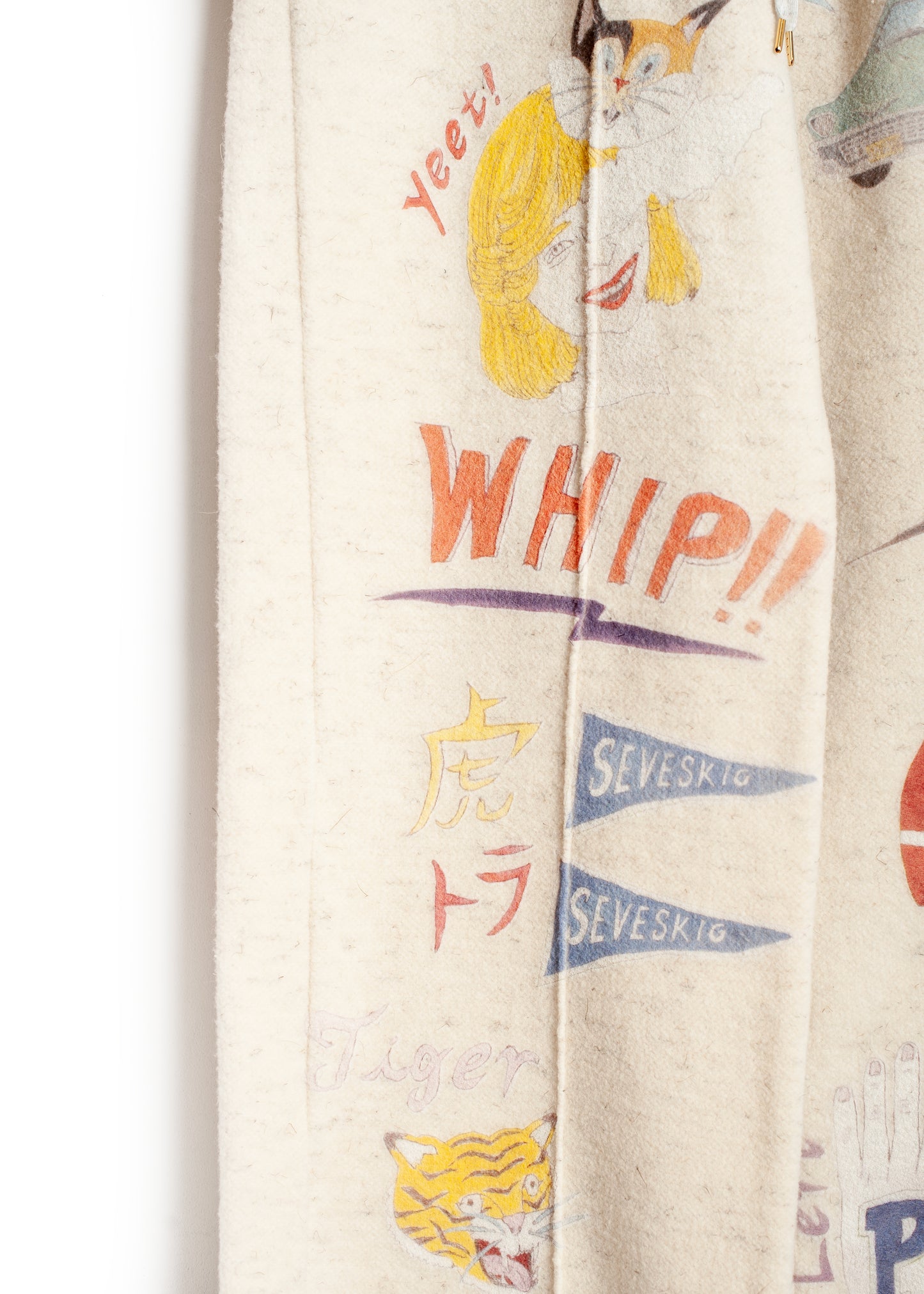 PT-SV-NGA-1012 / Graffiti Wool Sweat Pants