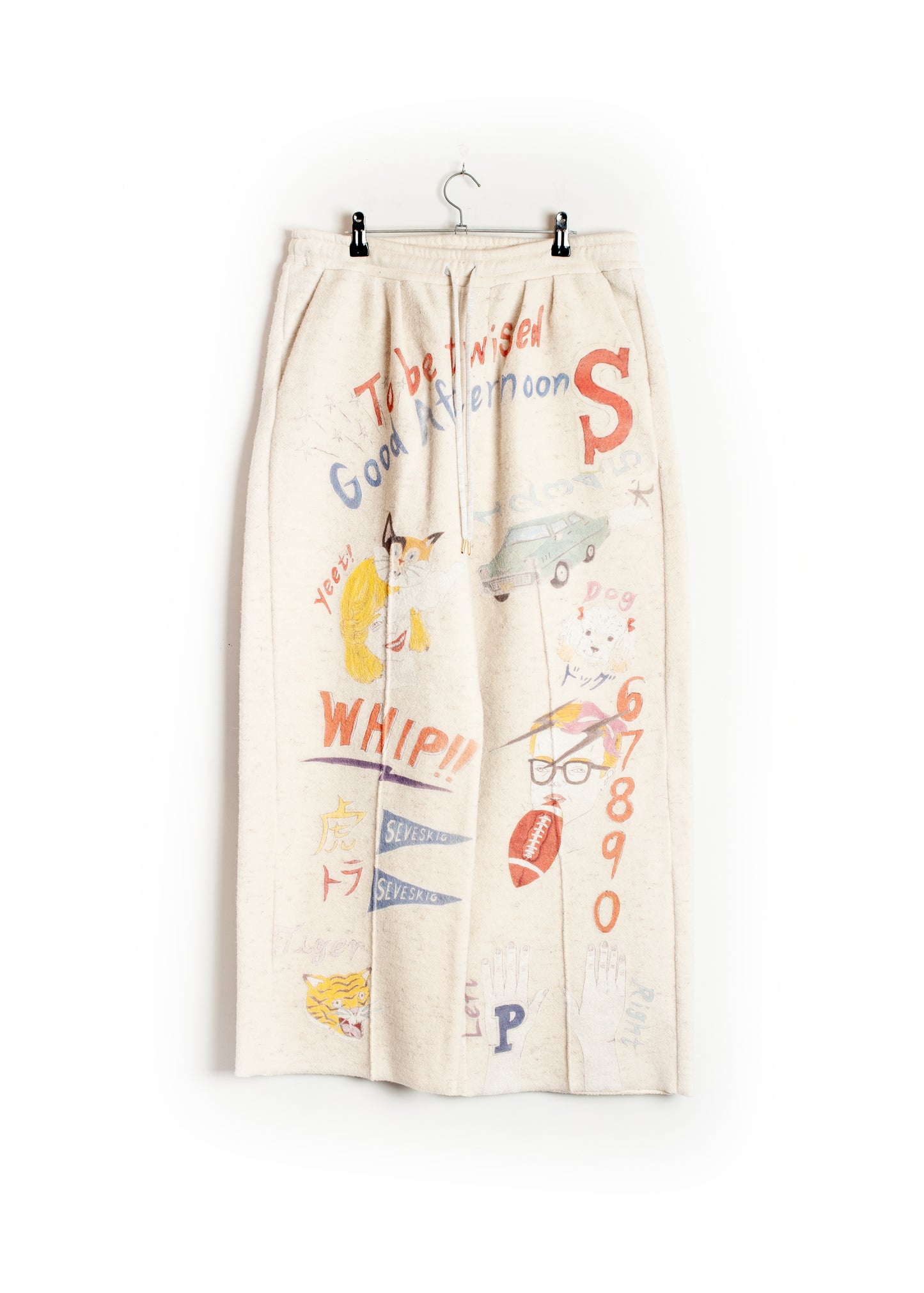 PT-SV-NGA-1012 / Graffiti Wool Sweat Pants