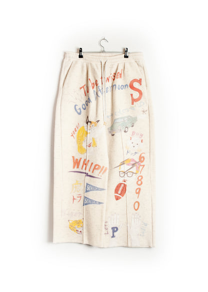 PT-SV-NGA-1012 / Graffiti Wool Sweat Pants