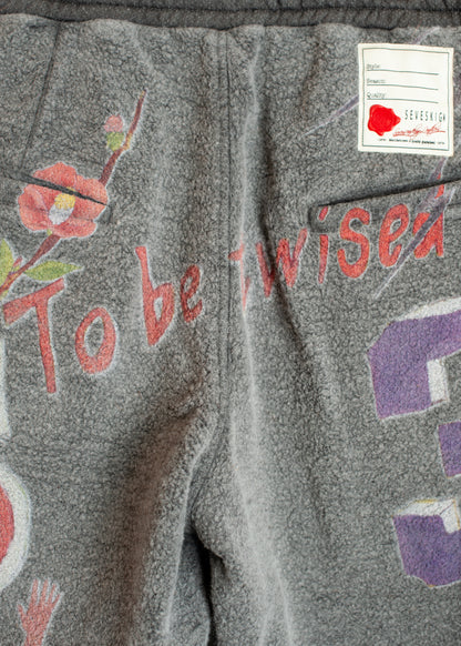 PT-SV-NGA-1012 / Graffiti Wool Sweat Pants
