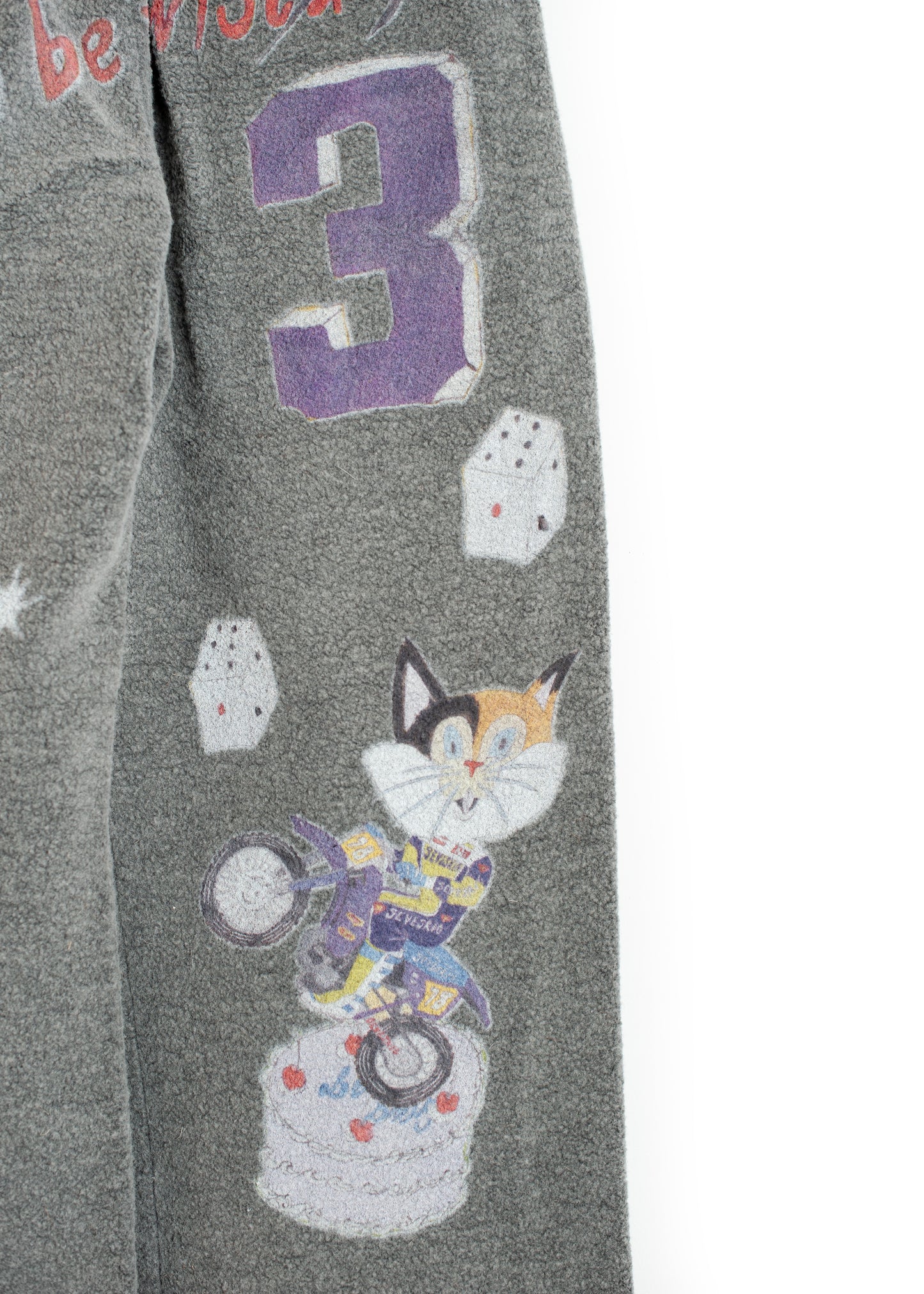 PT-SV-NGA-1012 / Graffiti Wool Sweat Pants
