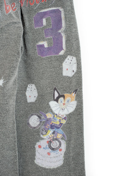 PT-SV-NGA-1012 / Graffiti Wool Sweat Pants