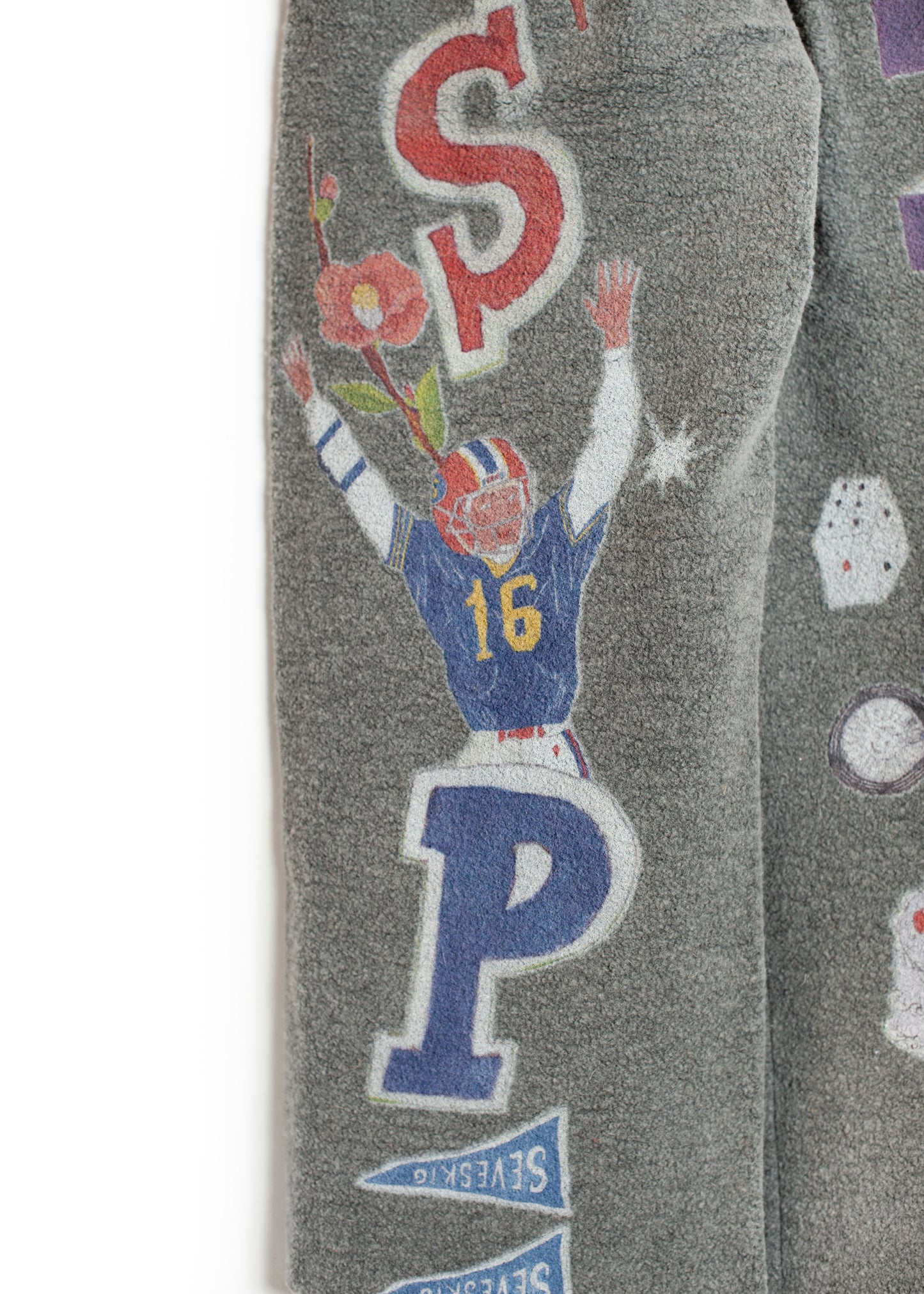 PT-SV-NGA-1012 / Graffiti Wool Sweat Pants