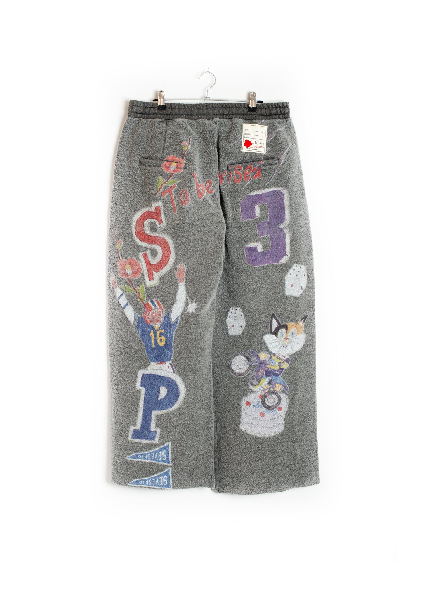 PT-SV-NGA-1012 / Graffiti Wool Sweat Pants
