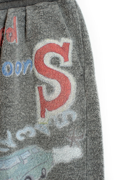 PT-SV-NGA-1012 / Graffiti Wool Sweat Pants
