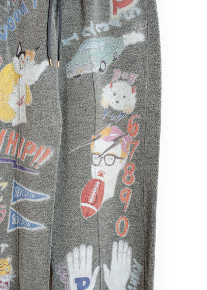 PT-SV-NGA-1012 / Graffiti Wool Sweat Pants