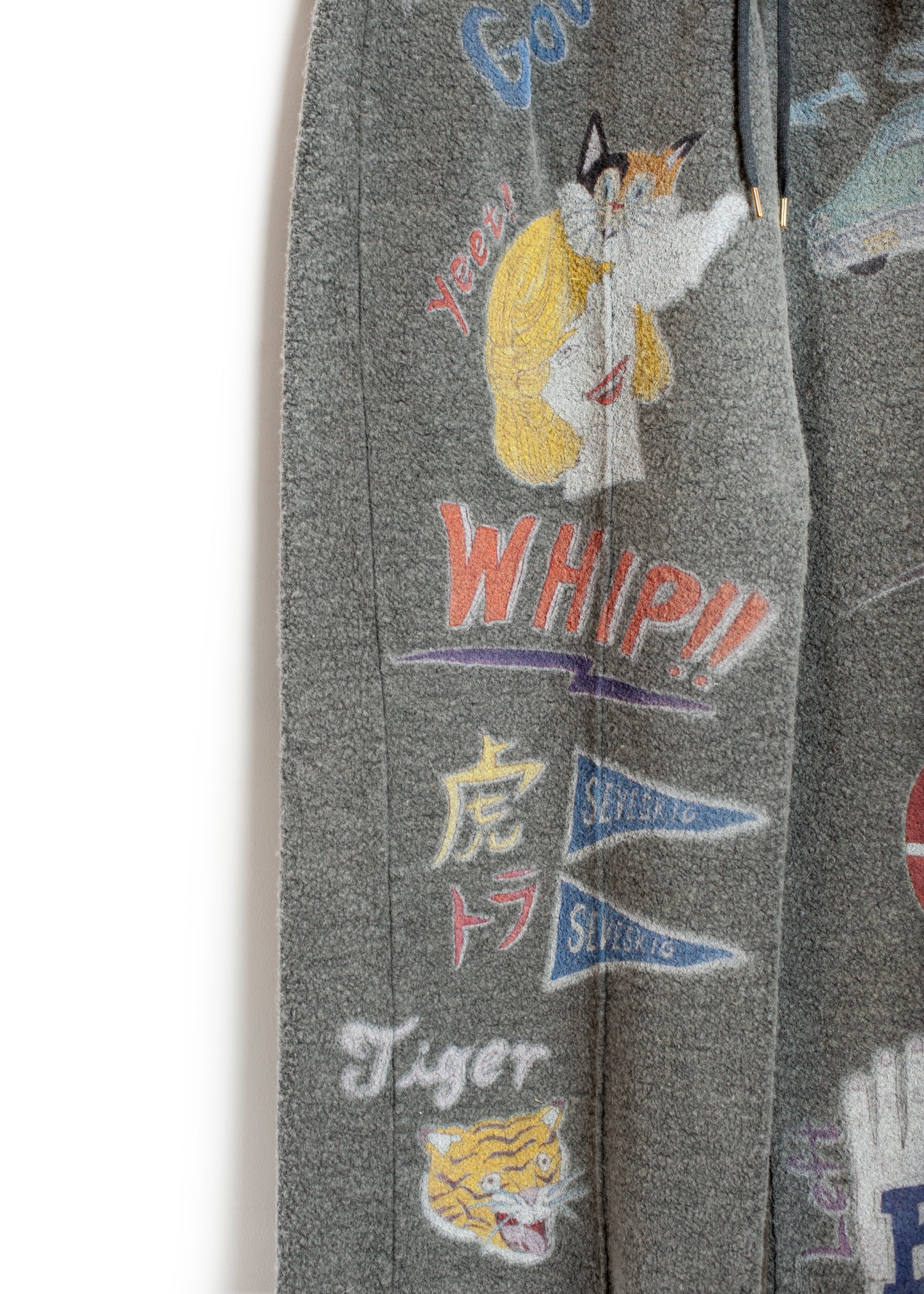 PT-SV-NGA-1012 / Graffiti Wool Sweat Pants
