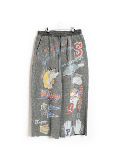 PT-SV-NGA-1012 / Graffiti Wool Sweat Pants