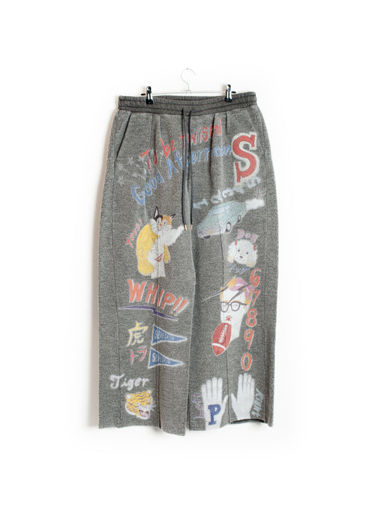 PT-SV-NGA-1012 / Graffiti Wool Sweat Pants