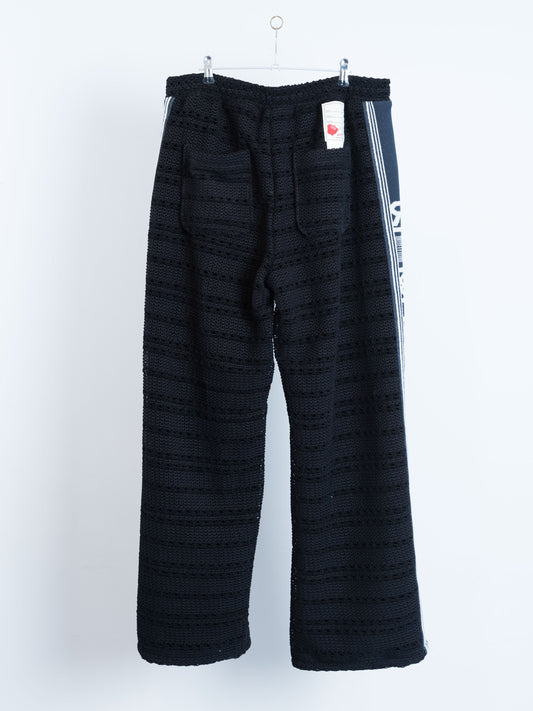 PT-SV-NYA-1003 / Chenille yarn Mesh Track Pants