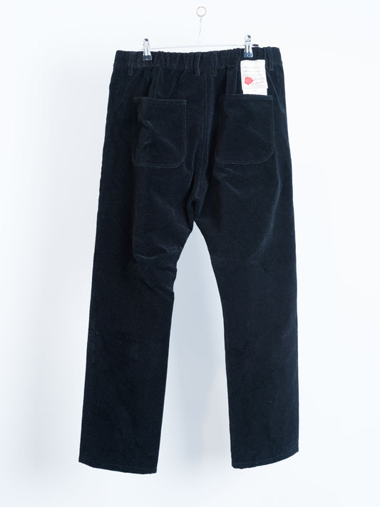 PT-SV-NYA-1004 / Flocked Velvet Track Pants