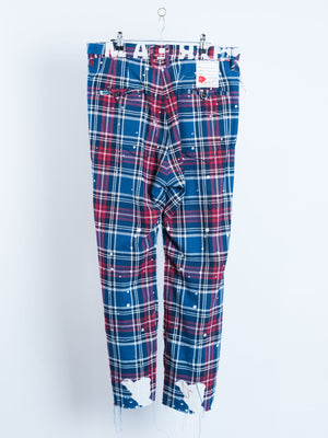 PT-SV-NYA-1005 / Melting Plaid Slacks