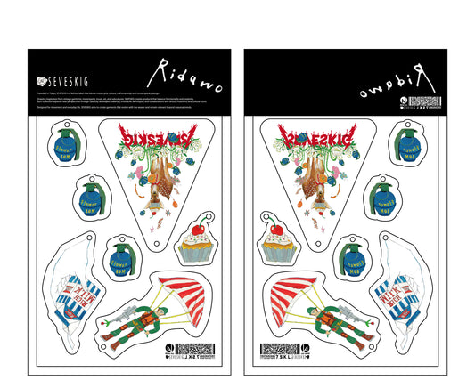 AC-SV-RD-1001 / RIDAWO×SEVESKIG Collaboration Acrylic Keychain