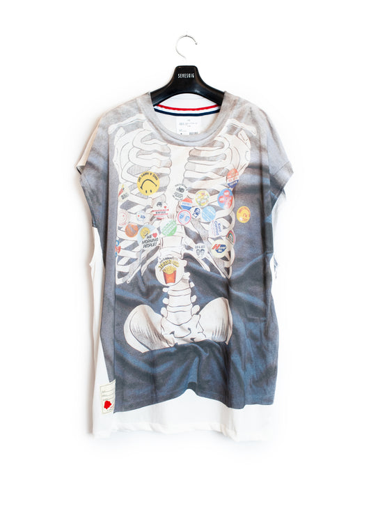 CT-SV-NRS-1009/Vintage Graphic Trompe-l'œil N/SL Tee