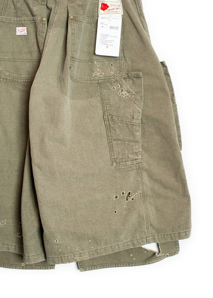 PT-SV-NRS-1007 / Damaged Double Knee Wide Bermuda Pants