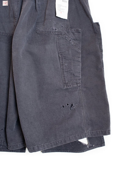 PT-SV-NRS-1007 / Damaged Double Knee Wide Bermuda Pants