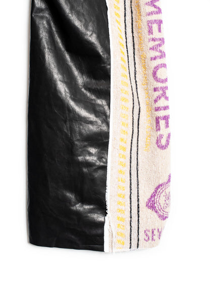 PT-SV-NRS-1005 / KEEP OUT Wide Track Cow Leather Pants