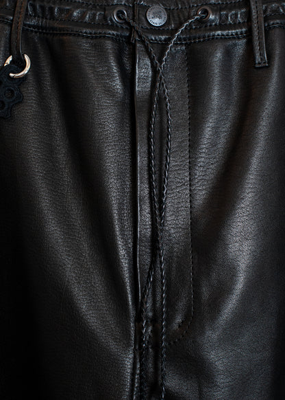 PT-SV-NRS-1011 / Track Cow Leather Shorts