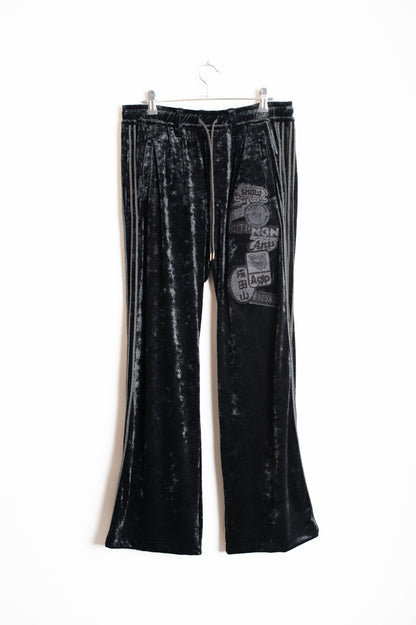 PT-SV-NGA-1009 / Velour Patch Track Pants
