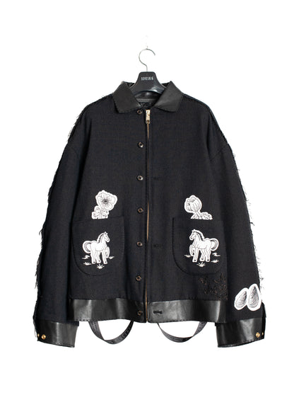 JK-SV-NRA-1001 /  Carbon Folk Mexican Jacket