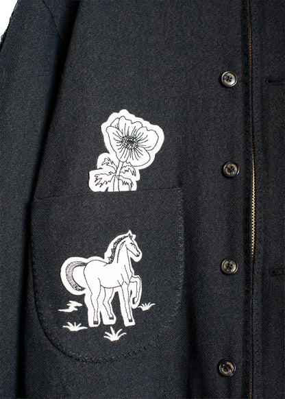 JK-SV-NRA-1001 /  Carbon Folk Mexican Jacket