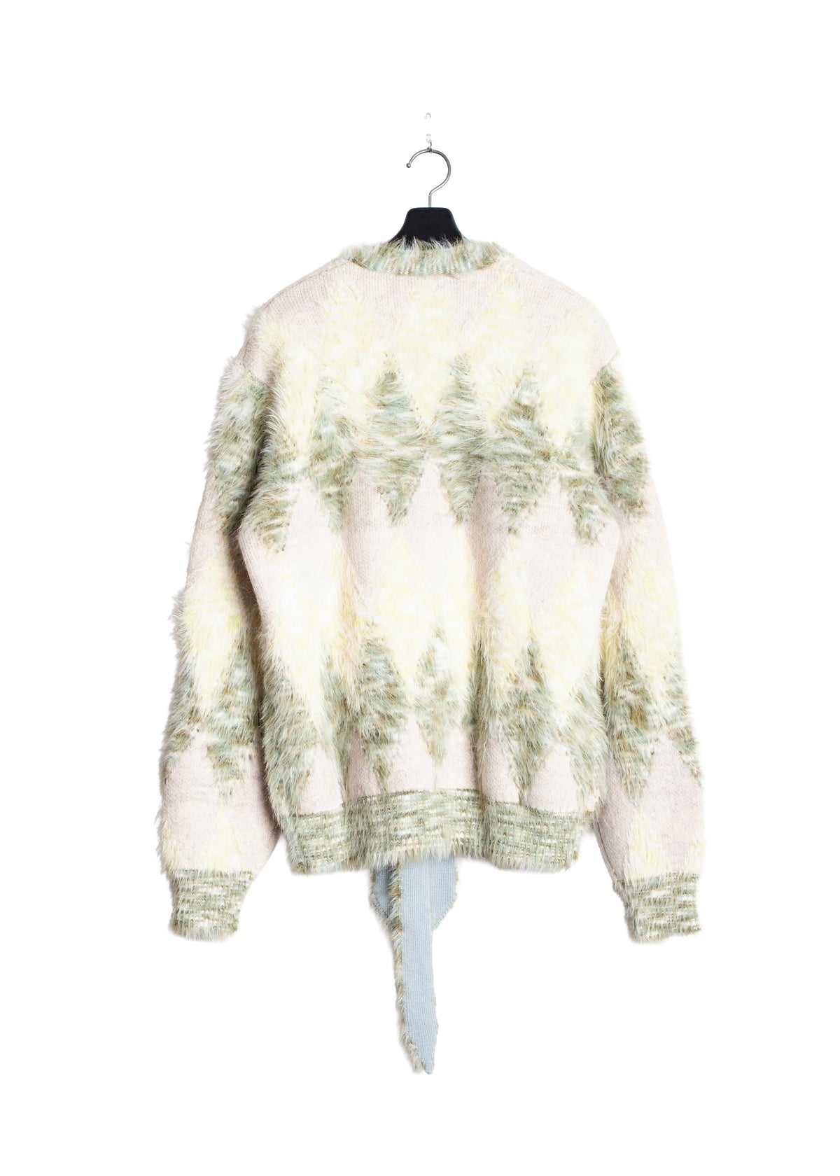 KN-SV-NRA-1003 / Argyle Tie Knit Cardigan