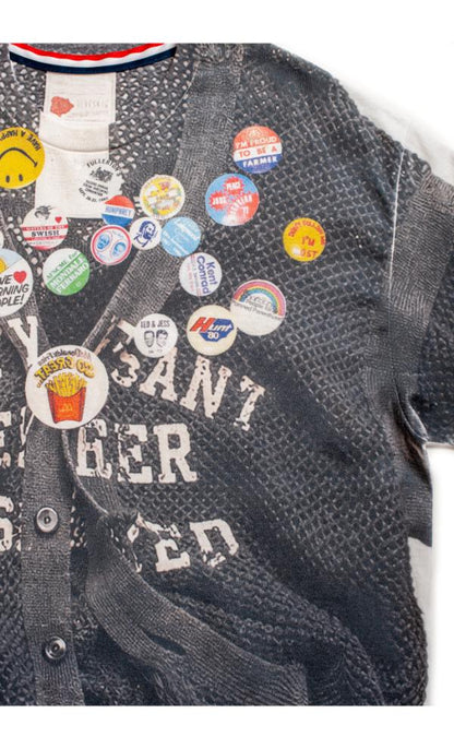 CT-SV-GRS-1001 / Dropout Mesh Cardigan in 2056