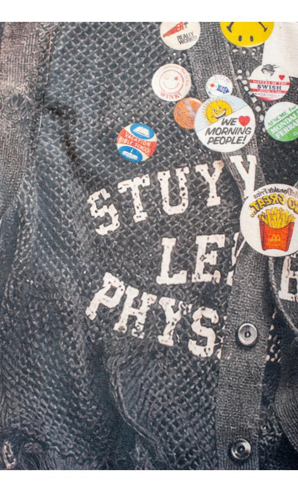 CT-SV-GRS-1001 / Dropout Mesh Cardigan in 2056