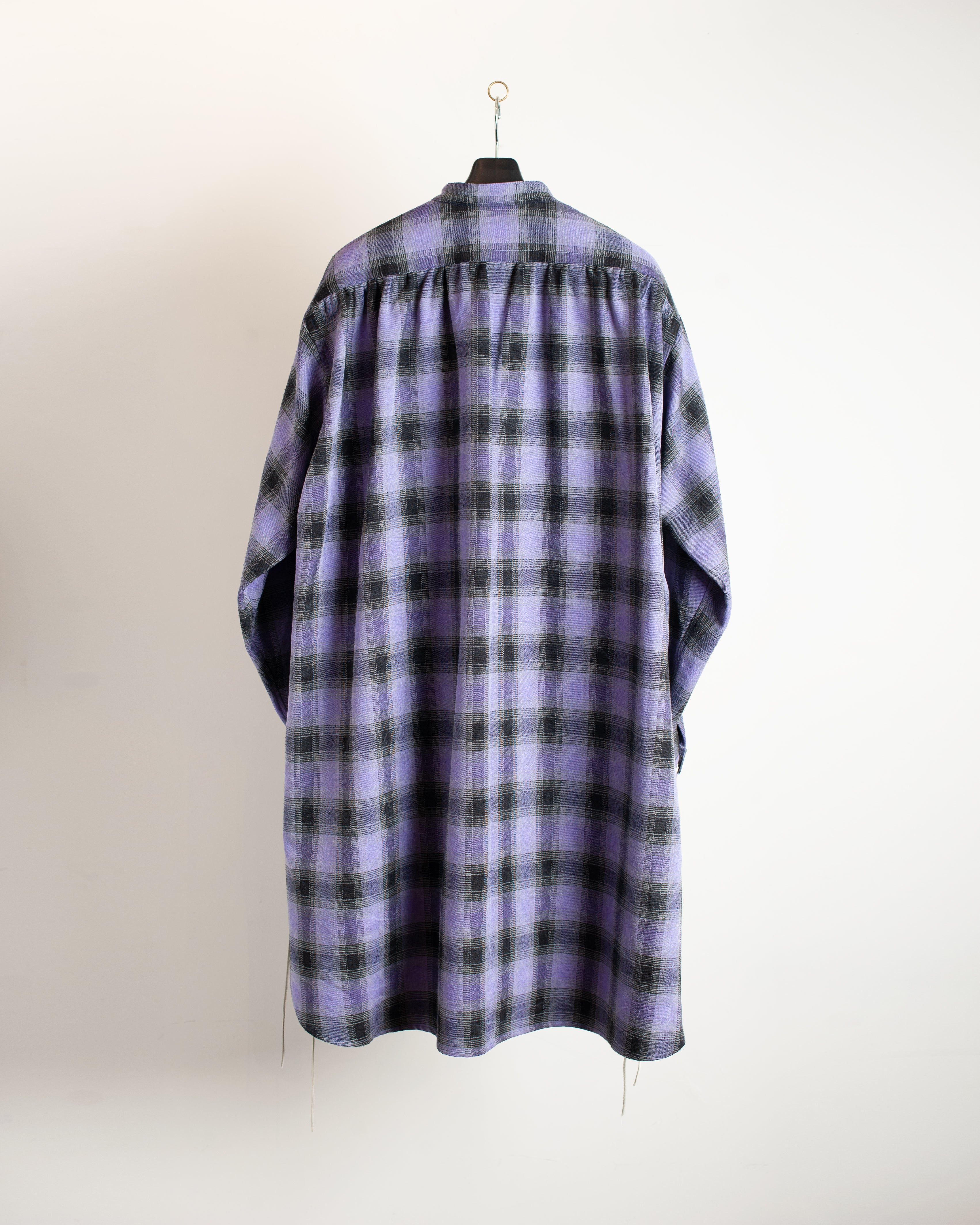 SH-SV-NSA-1004 / Silk flannel Grandpa Shirt Jacket