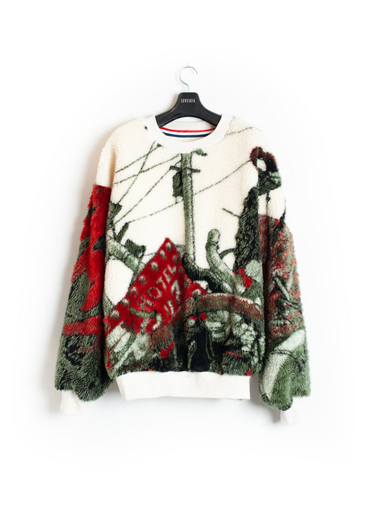 SW-SV-NGA-1001 / Quad Pile Sweat Shirt Ver,RZ