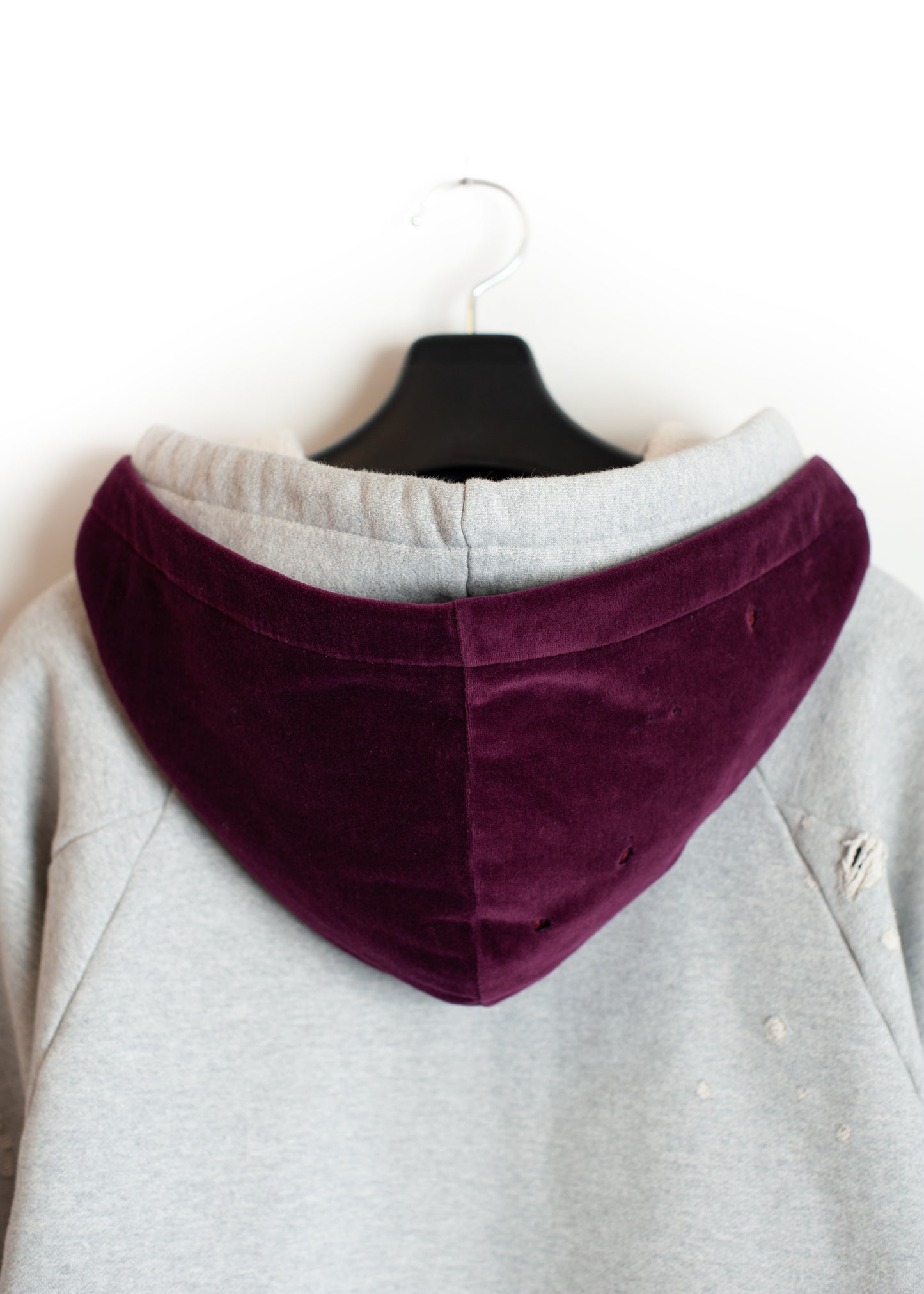 SW-SV-NGA-1003 / Velour Layered Zip up Hoodie