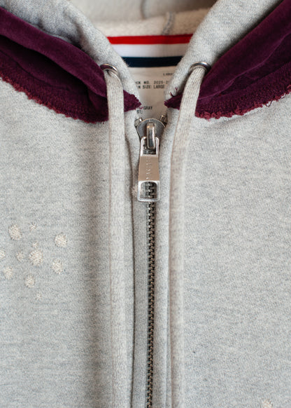 SW-SV-NGA-1003 / Velour Layered Zip up Hoodie