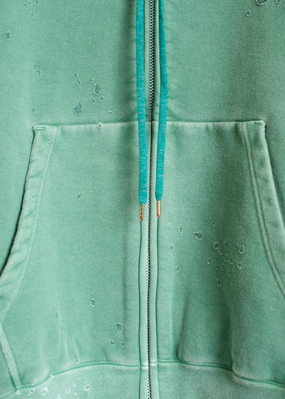 SW-SV-NGA-1003 / Velour Layered Zip up Hoodie