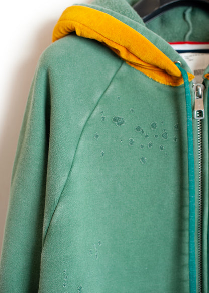 SW-SV-NGA-1003 / Velour Layered Zip up Hoodie