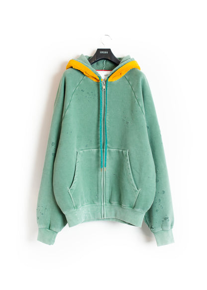 SW-SV-NGA-1003 / Velour Layered Zip up Hoodie