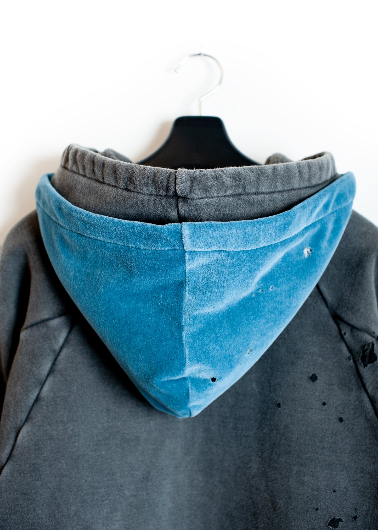 SW-SV-NGA-1003 / Velour Layered Zip up Hoodie