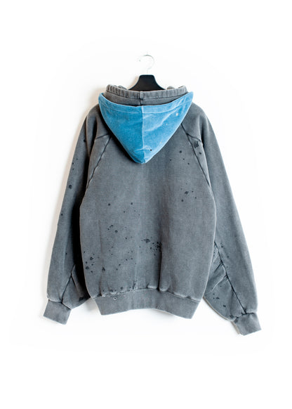 SW-SV-NGA-1003 / Velour Layered Zip up Hoodie